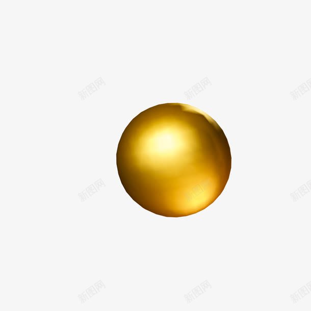 金色珠子png免抠素材_新图网 https://ixintu.com 弹珠 球型 金色