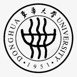 东华大学黑色简约装饰东华大学logo图标高清图片