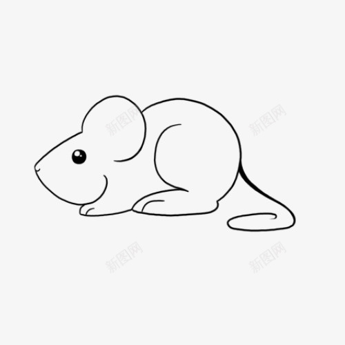 老鼠图标png_新图网 https://ixintu.com 动物 坐在火车的老鼠 白色 简笔画 老鼠