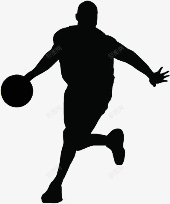 黑色剪影篮球运动员奥运会png免抠素材_新图网 https://ixintu.com 剪影 奥运会 篮球 运动员 黑色