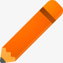 铅笔黄橙色的谷歌png免抠素材_新图网 https://ixintu.com pencil 铅笔