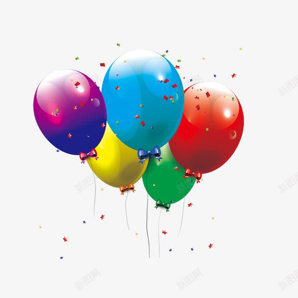 彩色气球图png免抠素材_新图网 https://ixintu.com 喜庆 庆典 开业 彩色 气球 气球墙