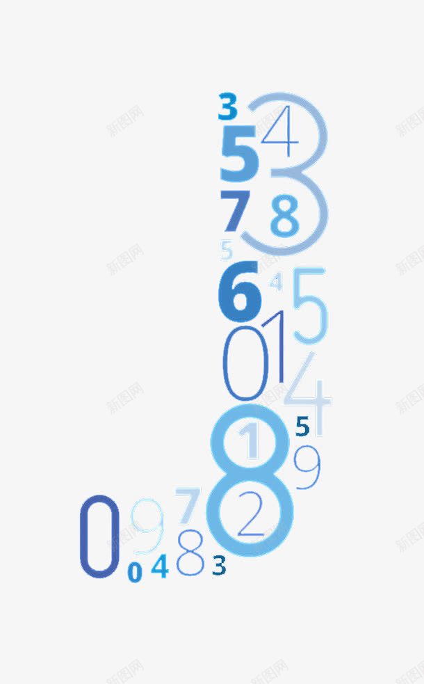 数字组成的字母Jpng免抠素材_新图网 https://ixintu.com J 字母 数字 艺术字 蓝色