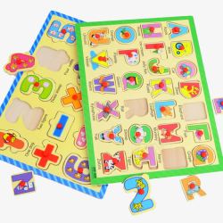 字母拼图玩具素材