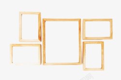 木质简易照片墙木质相框高清图片