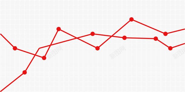 红色折线线条图png免抠素材_新图网 https://ixintu.com 商务 图表 折线 曲线图 矢量股票走势图 线条 股票 股票曲线图 蓝色 走势图