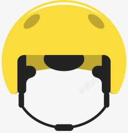 攀岩装备黄色安全头盔高清图片