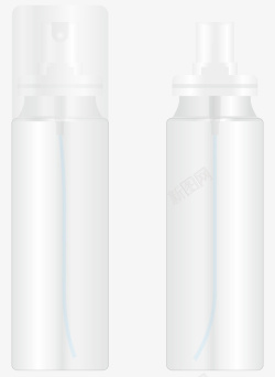 时尚洗化用品白色喷雾瓶子素材