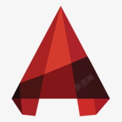红色软件Autodesk几何图标高清图片