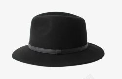 爵士帽子羊毛尼黑色礼帽高清图片