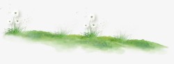 蒲公英边框草坪上的蒲公英高清图片