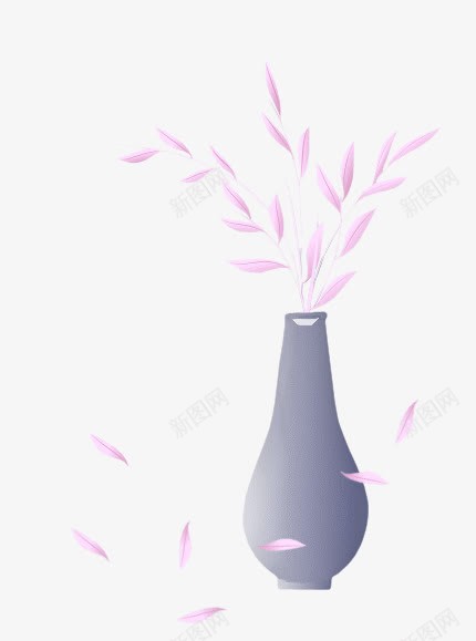 家居装饰小清新花瓶png免抠素材_新图网 https://ixintu.com 家居装饰 小清新 紫色小装饰 花瓶