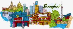 上海建筑涂鸦素材
