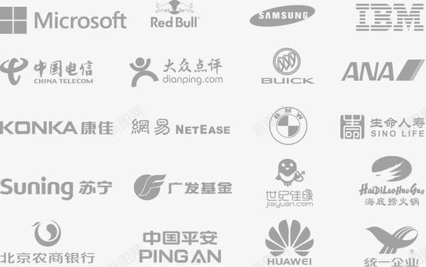 各类网站图图标png_新图网 https://ixintu.com logo 中国平安 华为 标识 统一