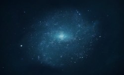 蓝色系星空扁平星空元素高清图片