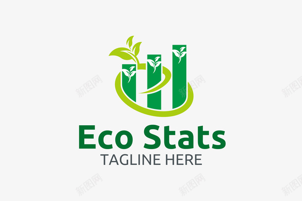 绿色自然线条logo矢量图图标ai_新图网 https://ixintu.com logo 植物 竹子 简约 精美 线条 绿色 自然 设计感 矢量图