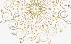 花镂空金色欧式花纹高清图片