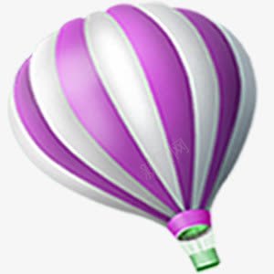 城市文明创建放飞的氢气球png免抠素材_新图网 https://ixintu.com 城市 放飞的氢气球 文明创建 条纹 紫粉色