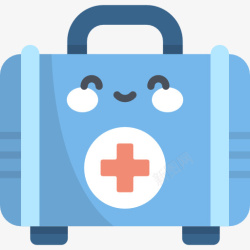 医疗急用箱素材蓝色救护箱装饰图标高清图片