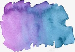 蓝紫色墨水素材