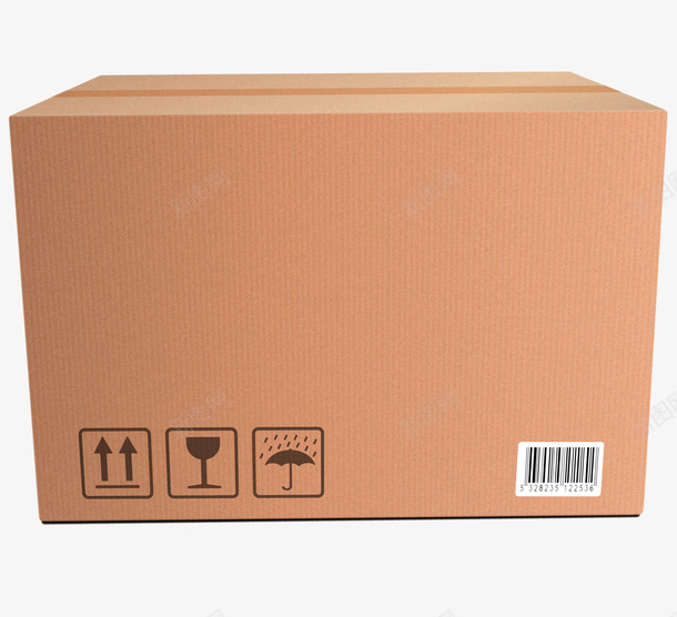 搬家纸箱png_新图网 https://ixintu.com 包装 实物 搬家纸箱 盒子 纸板纸盒 纸箱 褐色 食品包装箱
