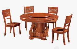 古典餐桌古典风圆形餐桌高清图片
