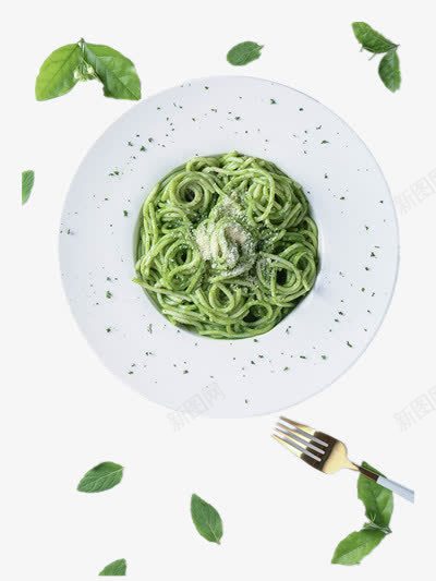 绿色蔬菜面png免抠素材_新图网 https://ixintu.com 美食 面条 面食 食物