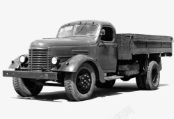 灰色大型卡车老式大型卡车高清图片