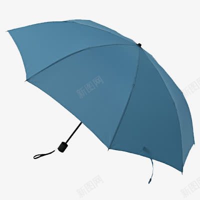 2种折法折叠伞png免抠素材_新图网 https://ixintu.com 日用品 生活用品 蓝色 雨伞
