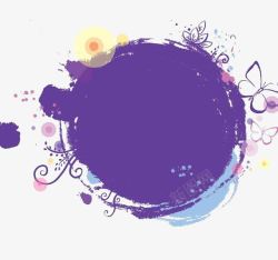 各种喷墨圆圈色彩图形紫色高清图片