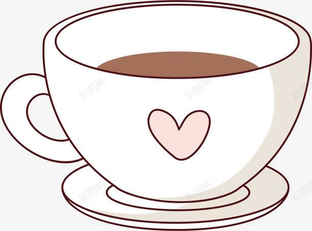 爱心咖啡png免抠素材_新图网 https://ixintu.com AI 卡通 咖啡 咖啡杯 手绘 杯子 爱心 线条 饮料