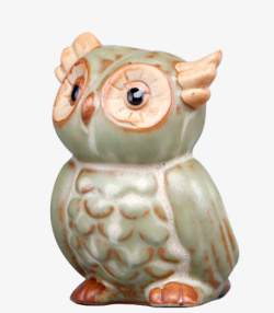 欧式陶瓷猫头鹰素材