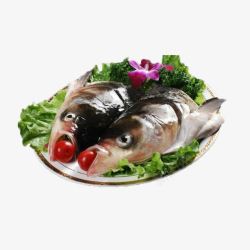 无污染海鲜产品实物花鲢鱼鱼头高清图片