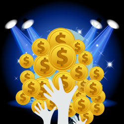 宣传下金融理财海报背景高清图片