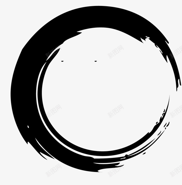 手绘黑色圆形图标png_新图网 https://ixintu.com 创意 圆形 手绘 手绘黑色圆形免费下载 水墨 简约 纹路 黑色