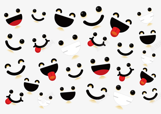 创意笑脸表情png免抠素材_新图网 https://ixintu.com 创意 可爱 微笑 手绘 笑脸 表情 设计