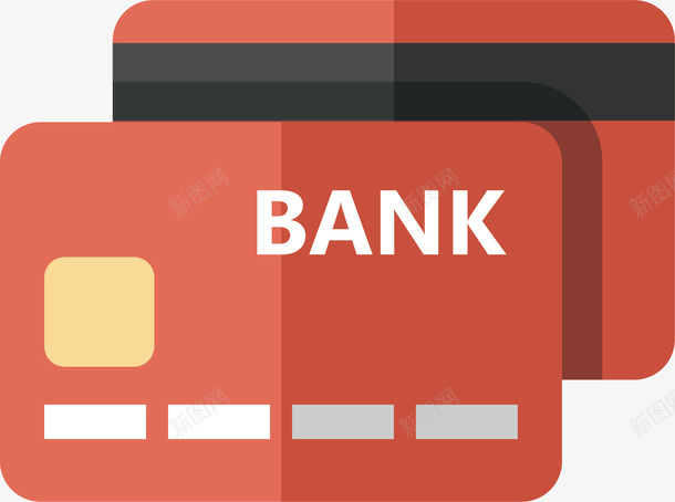 消费的红色银行卡卡片图标png_新图网 https://ixintu.com APP图标 卡片 商铺使用图标 商铺图标 商铺的图标 图标设计 小图标 消费