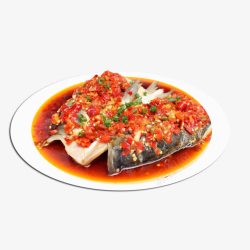 剁椒鸦片鱼头产品实物剁椒鱼头高清图片
