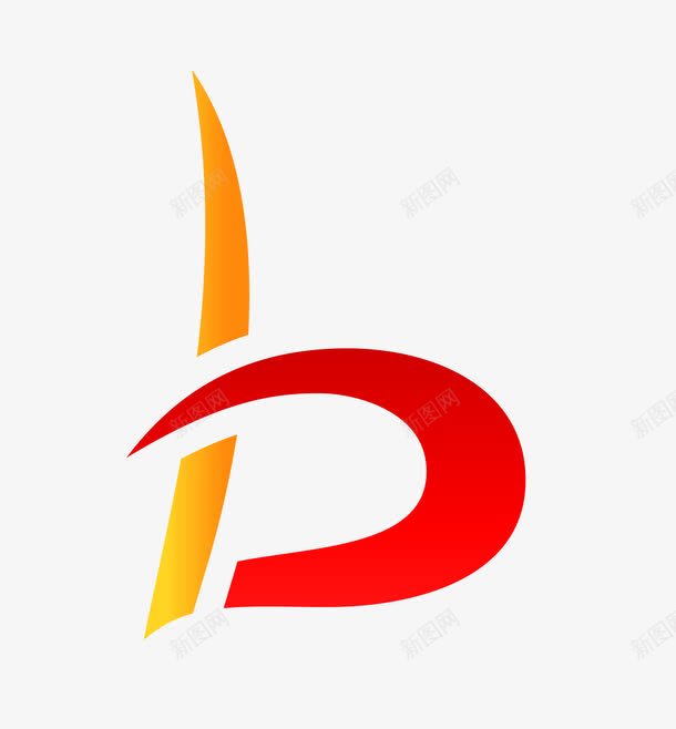 矢量b字母logo 矢量卡通商务科技创意红色b字母logo免费下载 科技b