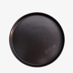 圆盘黑色日式盘子高清图片