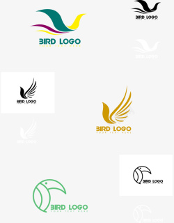 黑色的鸟头logo图标高清图片