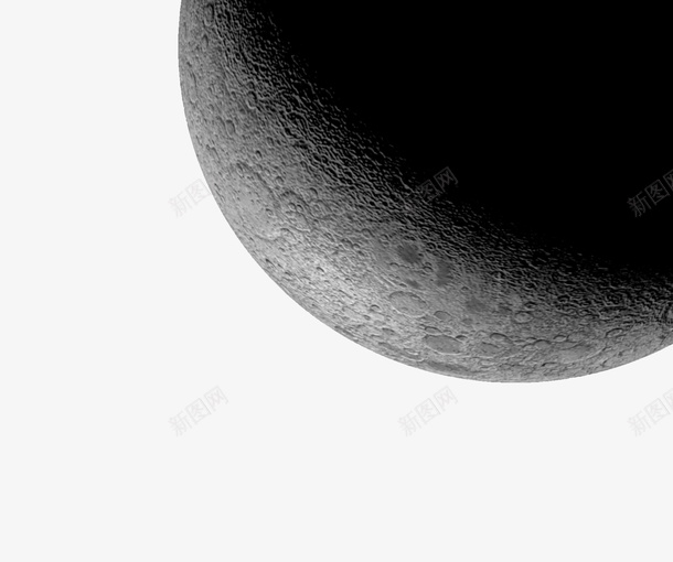 创意月球psd免抠素材_新图网 https://ixintu.com 创意 创意广告 星云 星球 月球 月球虚影 月食 活动宣传 海报 白云 设计 黑白月球