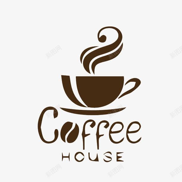 卡通个性咖啡LOGO的PSD分层图标png_新图网 https://ixintu.com 个性的 咖啡 商品 商品logo 商品的标志logo 商标的LOGO