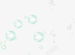 绿色气泡绿色创意小水泡气泡高清图片