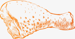 生鸡翅肉PNG鸡腿食材高清图片