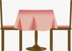 家私桌子西餐厅的桌椅高清图片