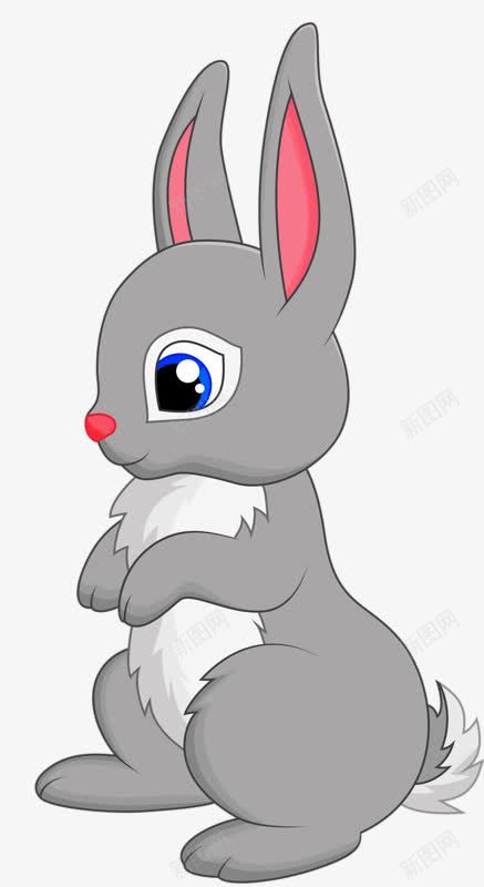 毛绒动物png免抠素材_新图网 https://ixintu.com 兔子 动物 卡通 卡通兔子 卡通玩具 可爱 插画 毛绒 毛绒玩具 灰色 萌 萌物