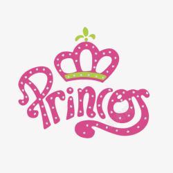 粉色纯色T恤皇冠公主元素高清图片