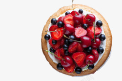 糕点食物矢量设计素材实物草莓葡萄芝士蛋挞高清图片