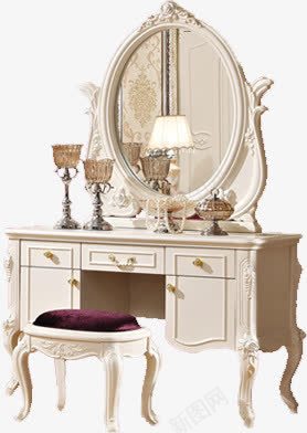 梳妆台png免抠素材_新图网 https://ixintu.com 梳妆台 欧式梳妆台 镜子